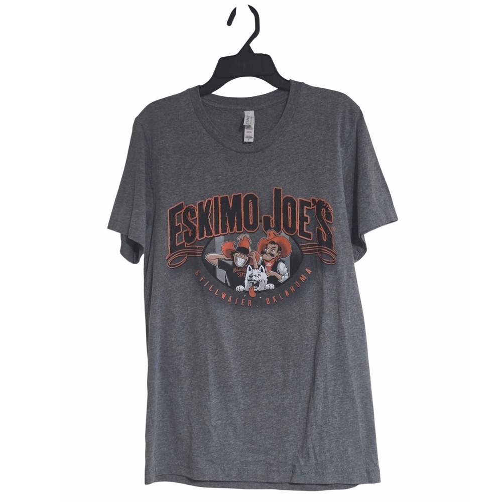 Eskimo Joe's Stillwater Oklahoma‎ State Cowboys ShortSleeve Gray T Shirt Mens S